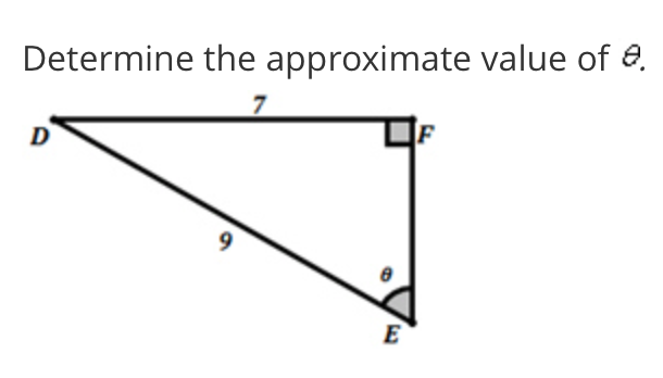 Determine the approximate value of 8.
D
9.
E
