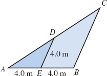 4.0 m
4.0 m E 4.0 m B
