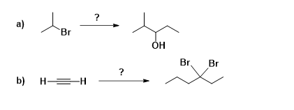 a)
Br
Br.
Br
?
b) H =H
