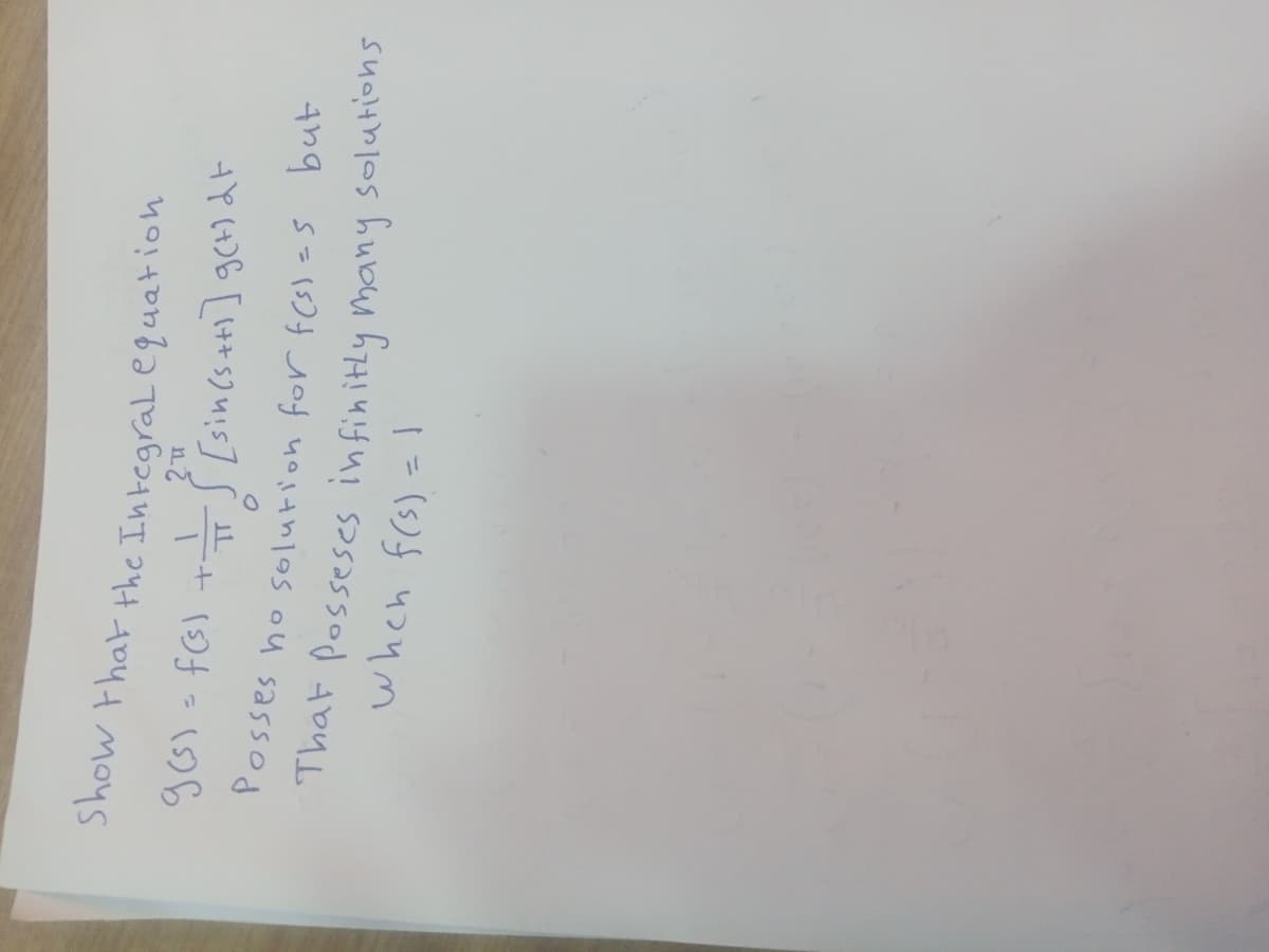 %3D
when f(s) =
That Posseses infinitly many solutions
tY (4)6
ges) -fG) +.
