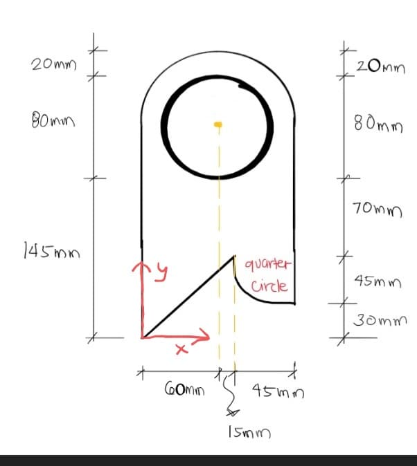 20mm
20 mm
8 Omm
B0mm
70mm
145mm
quarter
Circle
45m m
30mm
GOmm
45mm
Imm
