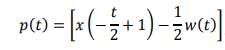 p(1) = [=(-÷+1)-w»]
t
v(t)
2
