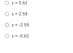 O z = 5.62
O z = 2.59
O z = -2.59
O z = -5.62
