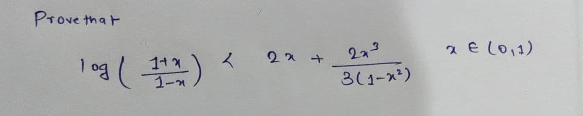 Prove that
223
e lo,1)
)
1og
1-거
3(1-x²)
