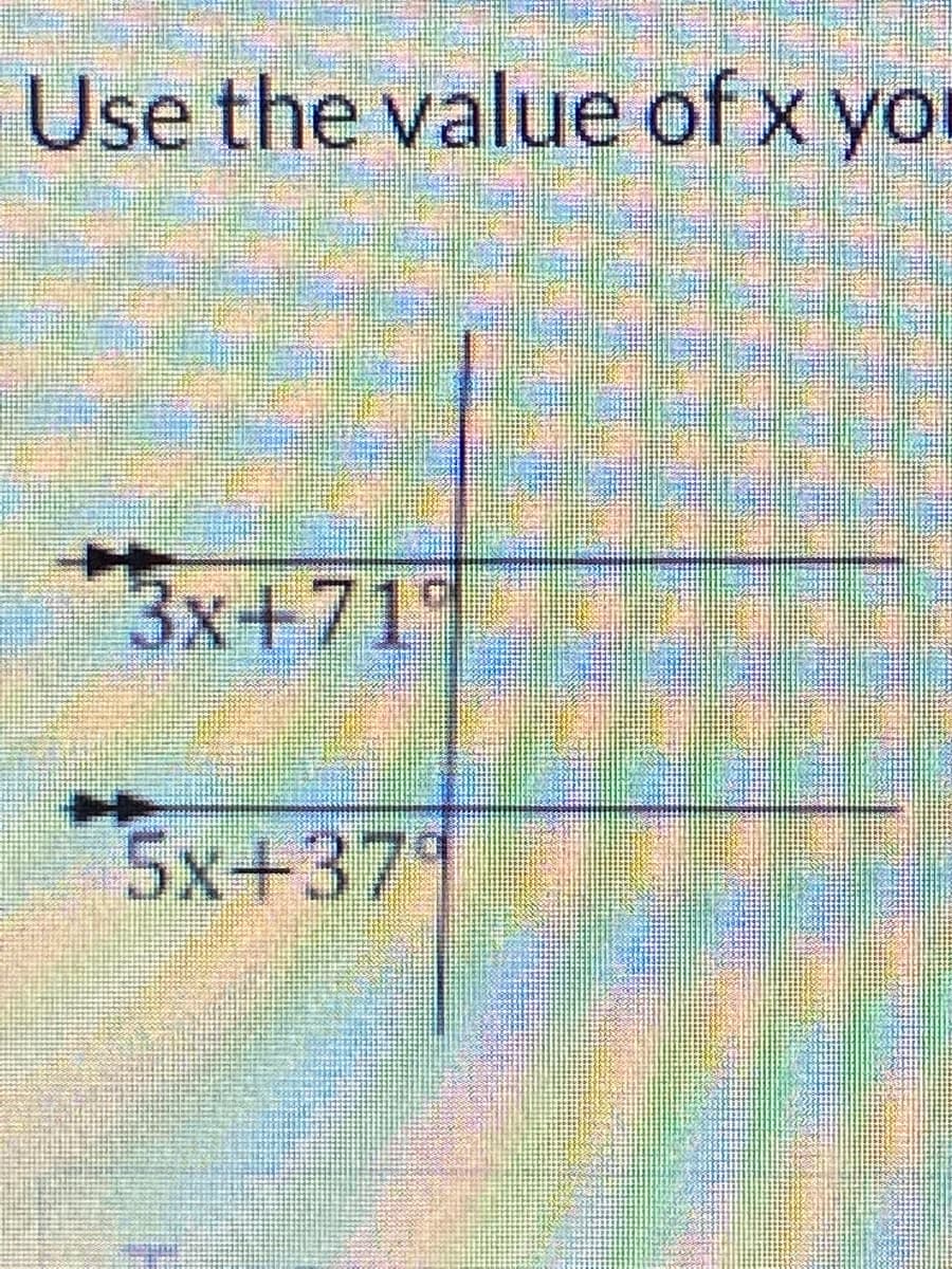 Use the value of x yo
3x+719
5x+379
