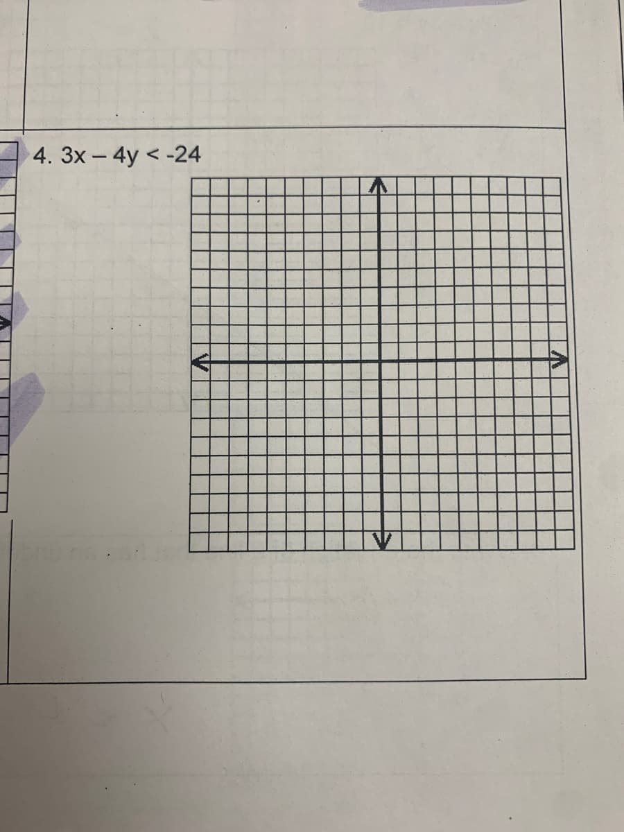 ▬▬▬▬
4. 3x - 4y < -24