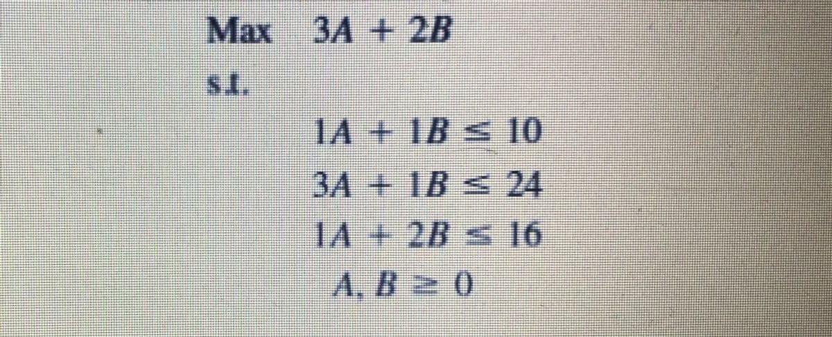 A. B20
915 82 + VI
#2591+ VC
01 5 81+ VI
TS
Max 3A + 2B