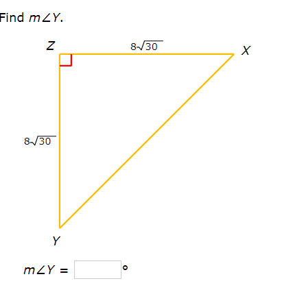 Find mZY.
8/30
8/30
Y
mZY
