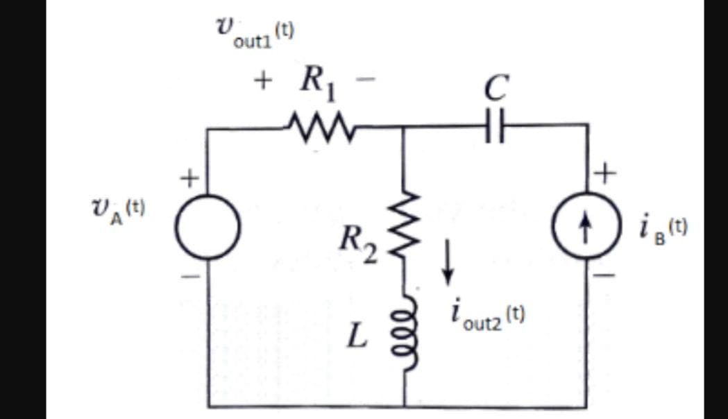 (t)
out1
R1
+
C
(t)
R2
i outz ()
L
