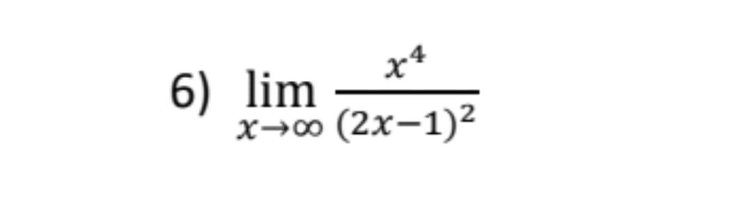 x*
6) lim
х-0о (2х-1)2
