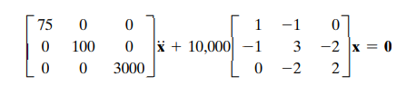 1 -1
0 i + 10,000 -1
0 -2
75
100
3
-2 Ix = 0
3000
