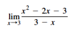 lim
x-3
-2x - 3
3-x