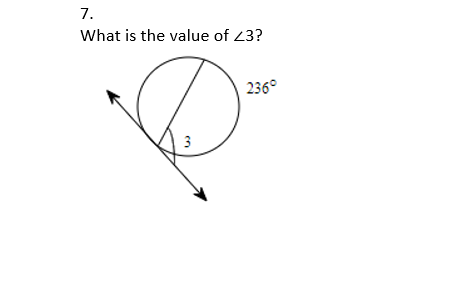 7.
What is the value of 23?
236°
3
