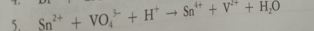 Sn* + VO, + H* → Sn* + V* + H,0
