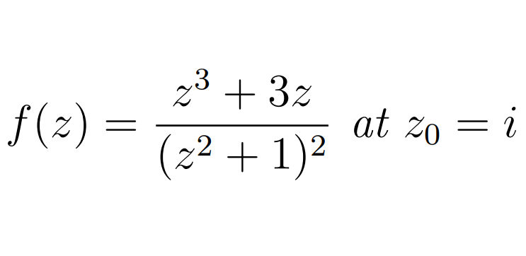 ,3
+ 3z
f(2) =
at zo
(22 + 1)2
