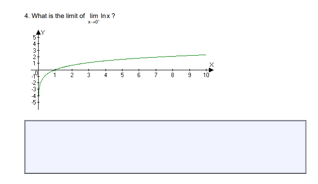 4. What is the limit of lim Inx?
4.
5
6
8.
10
3.
2.
5432N1
