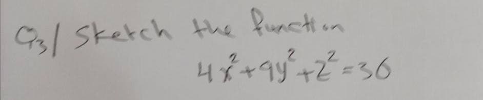 G3/ Sketch the function
4x+9y
Z=30
