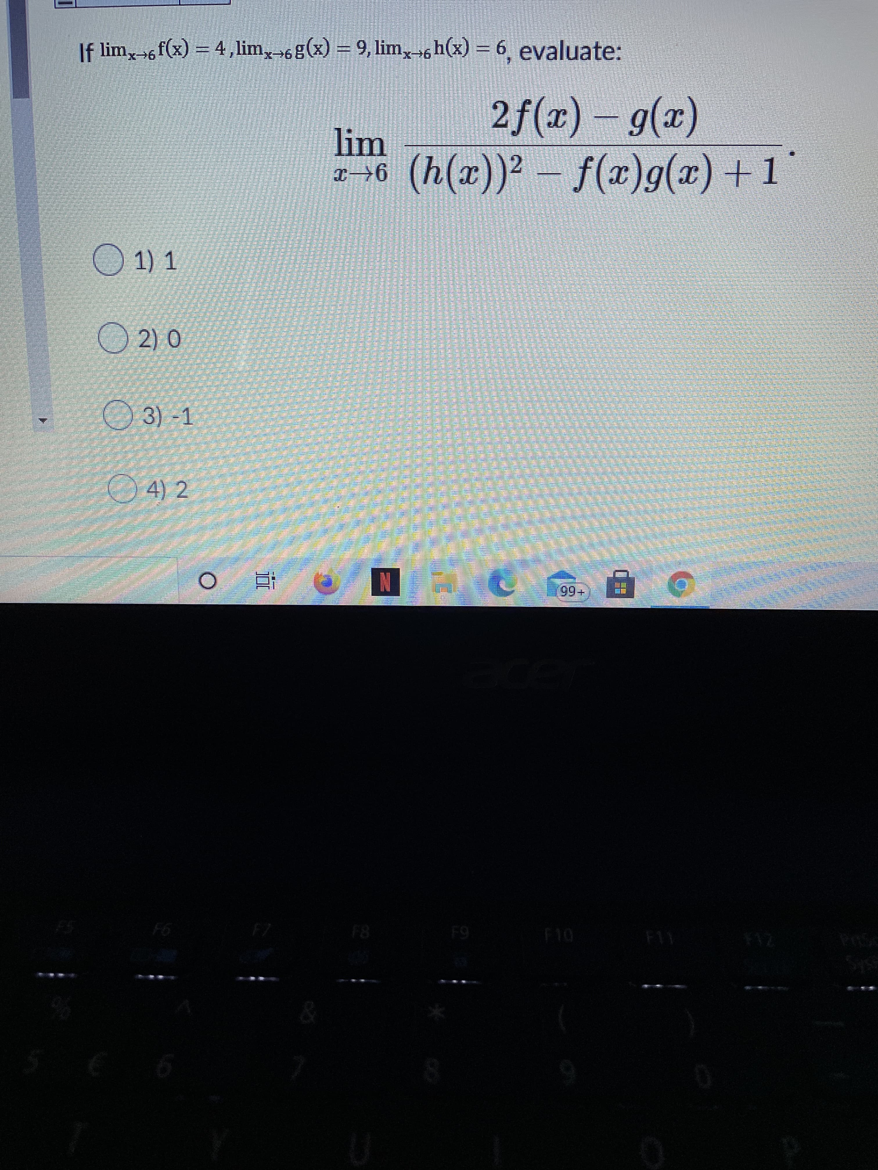 2J(x)
g(@)
lim
(h(x))² - f(x)g(æ) +1
