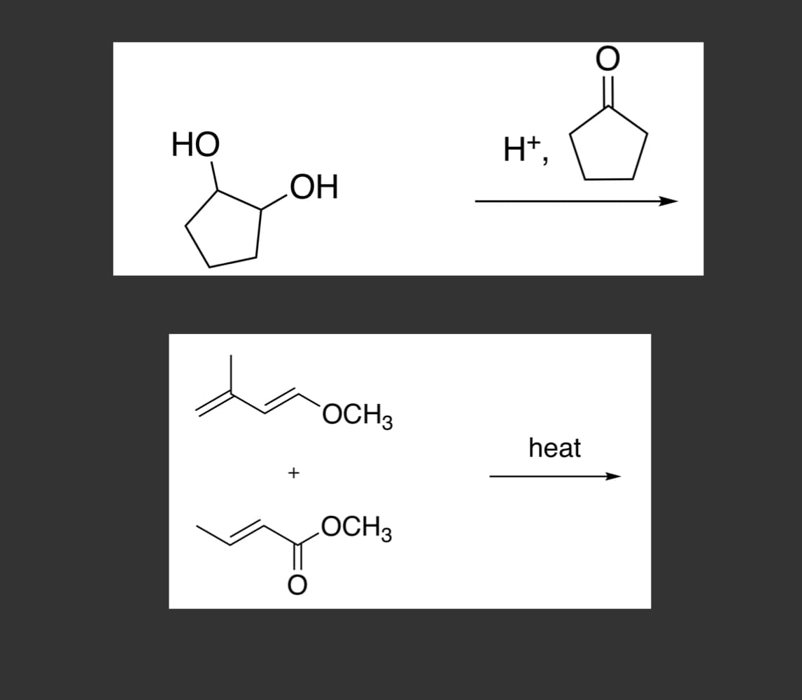 НО
H+,
OCH3
heat
+
LOCH3
