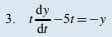 3.dy-51=-y
dr