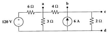 120 V
6Ω
Μ
Μ
4 Ω
Μ
3 Ω
b
64
Μ
252
d