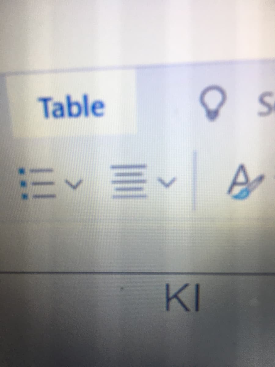 Table
KI
