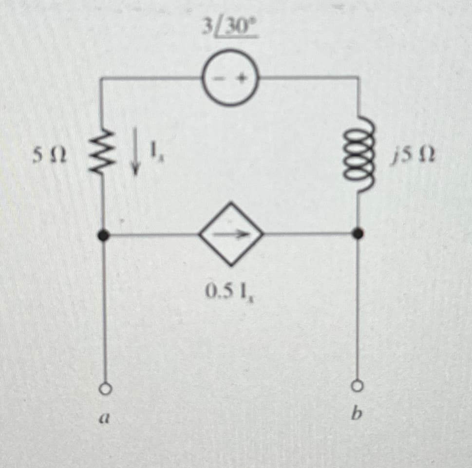 ΣΩ
a
3/30°
0.51,
b
j50