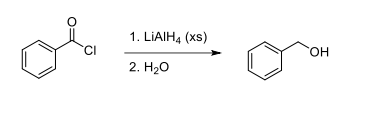 CI
1. LiAIH4 (xs)
2. H2O
OH