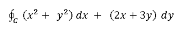 $. (x2 + y?) dx + (2x + 3y) dy
