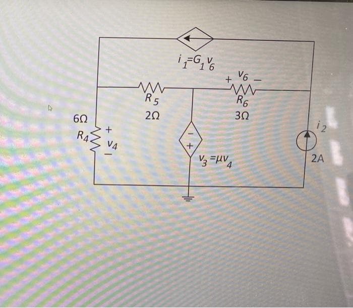 D
602
R4
+
V4
-
R5
202
iG₁6
16
+
V6
+
www
R6
302
V/3=UV
4
-
12
2A