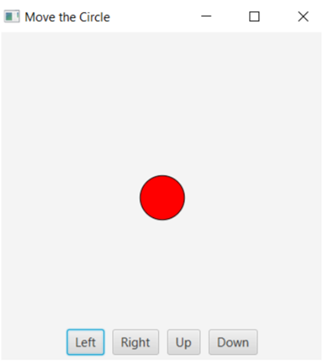 | Move the Circle
Left
Right
Up
Down
