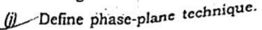 Define phase-plane technique.
