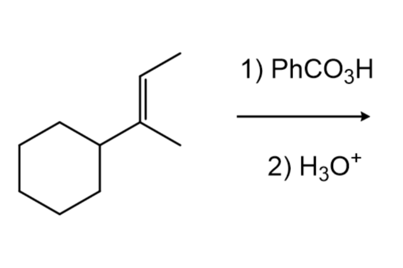 1) PHCO3H
2) H30*
