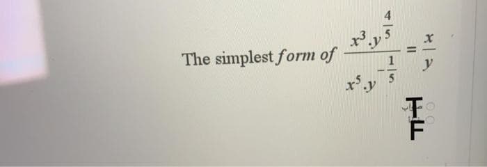 The simplest form of
y
x'.y
1.
II
