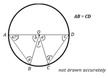 AB = CD
A
B
not drawn accurately
