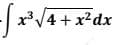 x³V4 + x?dx
.3.
