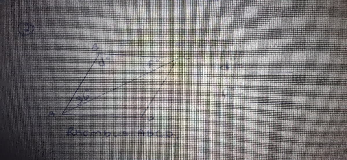 36
Rhombus ABCD
