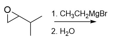 1.
2. H₂O
CH3CH₂MgBr