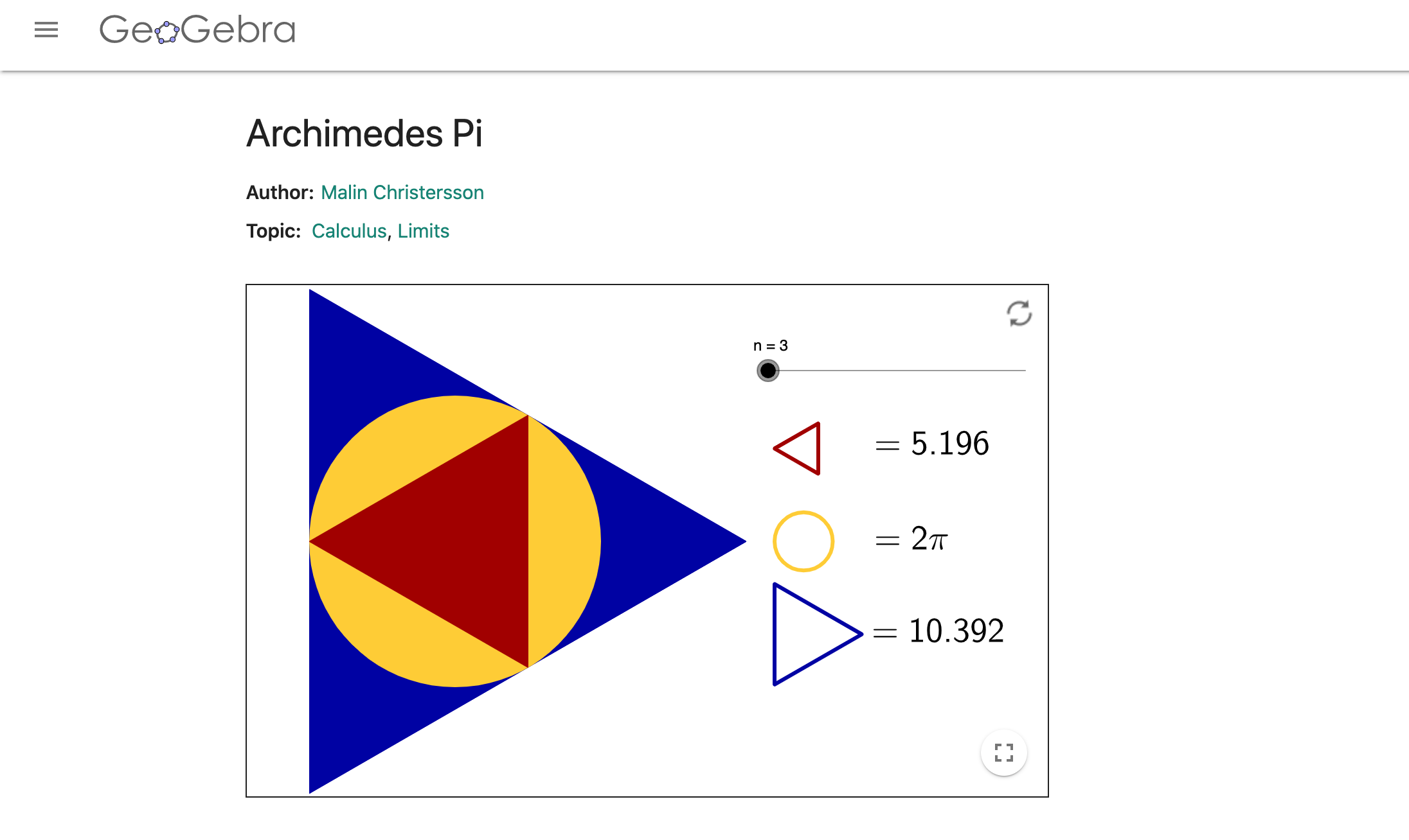 n = 3
= 5.196
27
10.392
