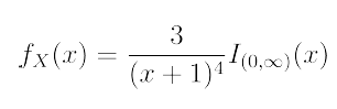 3
fx(x) =
x + 1)4
