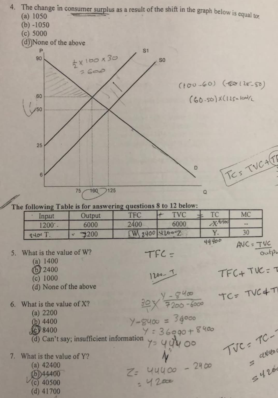 6. What is the value of X?
72
(a) 2200
(b) 4400
8400
(d) Can't say; insufficient information
= con8-
Y: 365
