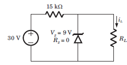 15 ka
V = 9 V,
R.= 0
RL
30 V
+)
