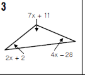 3
2x + 2
7x + 11
4x-28