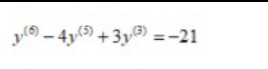 - 4y) + 3y6) =-21
%3D
