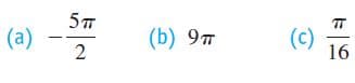 (a)
2
(b) 9ㅠ
(c)
16
