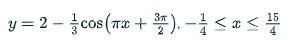 y=2-tcos(Ta + ),- < aa< 부
15
