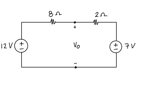 12 V( +
Vo
+)7V
