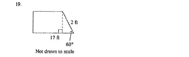 19.
2 t
17 t
60°
Not drawn to scale
