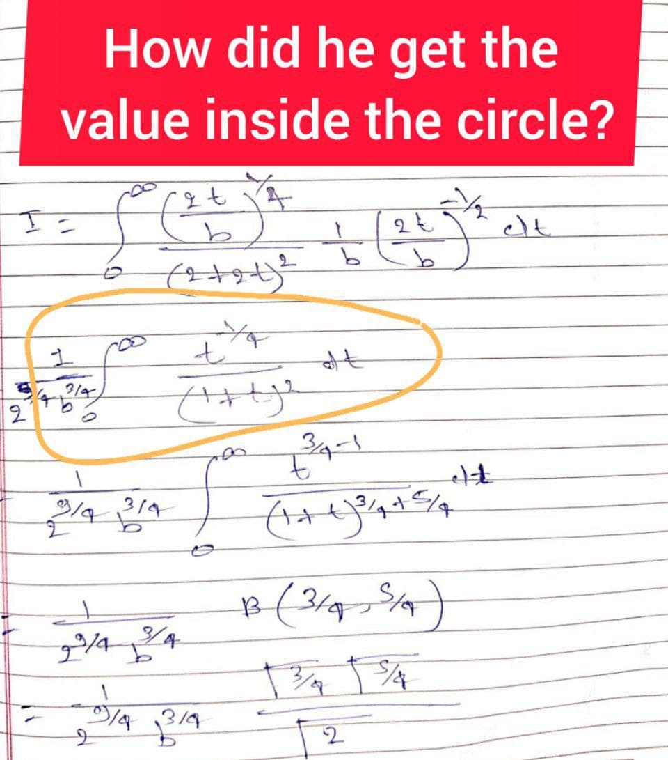 How did he get the
value inside the circle?
7.
elt
b
でザ
34-1
314
2/4314
/4 13/4
