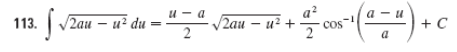 ).
113.
/2aи — и? du
V2au
2аи — и? +
Cos
+ C
cos
a
